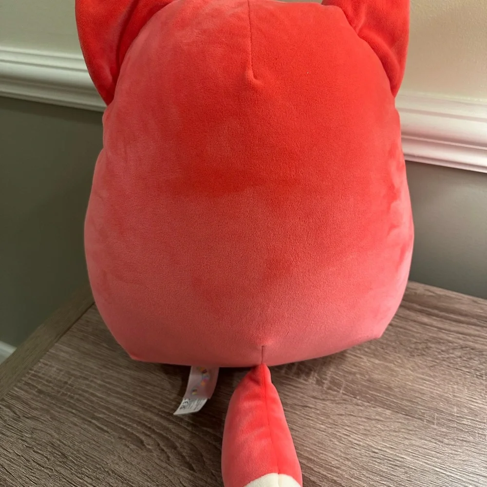 Squishmallows‎ Red and White Fox Plush 14 inch kids stuffed animal